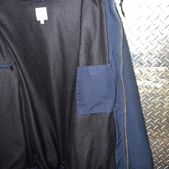 Carhartt Navy Duck Mesh Lined Hoody style Jacket - Picture 6 of 16